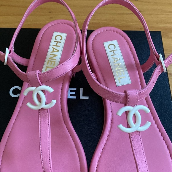 FINAL PRICE- Chanel pink sandals in size 41 - Picture 4 of 13